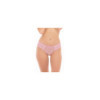 Culotte en dentelle et fine résille rose 